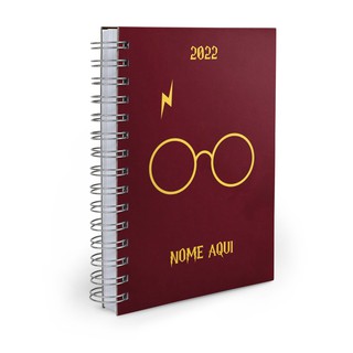 Agenda Personalizada 2022 Harry Potter Com Seu Nome
