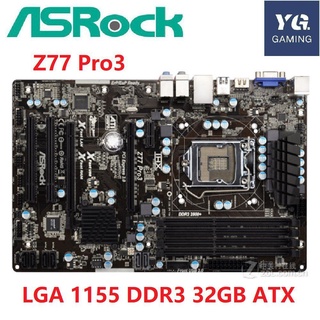 Spotread Entrega ★ ASRock Z77 Pro3 desktop motherboard Z77 Soquete LGA 1155 DDR3 32GB ATX original Usado LHWD mainboard FD