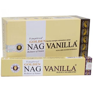 Golden Nag Vanilla (Baunilha) - Incenso Indiano de Massala