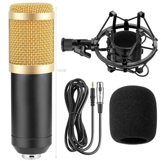 Kit Microfone Condensador Profissional Podcast Radialista Youtuber + Suporte Braço Articulado + Pop Filter Asmr Locução (3)