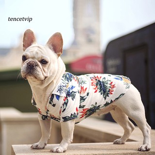 Vip Camisa Ma Curta para Cachorro em Estilo Havaiano / Roupa para Animais de Estimação Confortável e Respirável (2)