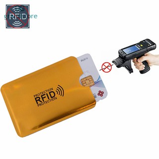 Anti RFID Reader Wallet Credit Card Id Card Holder Protective Aluminum Metal Card Case (5)