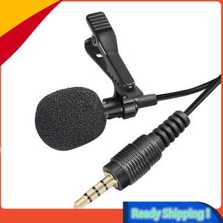Novo~Microfone de Lapela com Grampo para Gravação em Smart Phone / Fala / Canto (1)