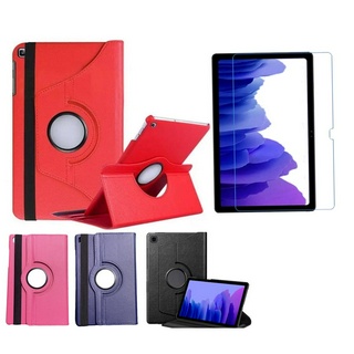 Capa Case Giratoria para Tablet Samsung T500 T505 A7 + Pelicula de Vidro + Caneta Touch