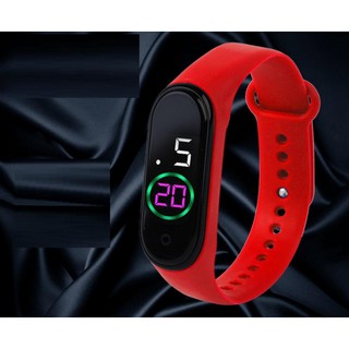Relógio digital led esportes pulseira pulseira à prova água tela sensível ao toque relógios de pulso relogio feminino (2)