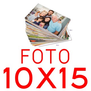 Revelação 10 FOTOS 10x15 em papel fotográfico Profissional