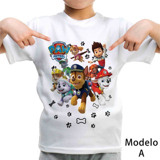 Camiseta Patrulha Canina / Paw Patrol Infantil Personalizada