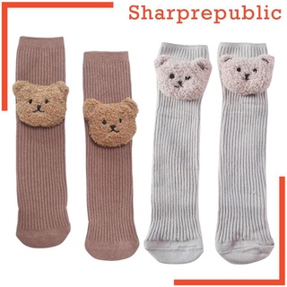 3D Cartoon Bear Cotton Thickened Baby Socks for Protector (5)