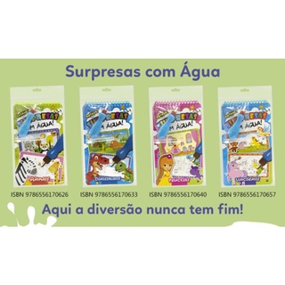Kit com 4 Livros Surpresa com Água / Aqua Book
