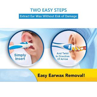 Ear Cleaner Earpick Swab Easy Earwax Removal Soft Spiral Cleaner (4)