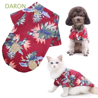 Daron Camiseta Para Praia / Cachorro Pequeno / Grande / Roupas Para Cães Chihuahua / Multicolorido