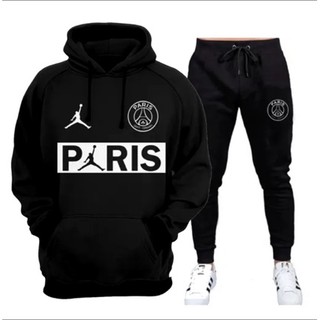 Conjunto Moletom PSG Paris Saint Germain Blusa e Calça de Moletom