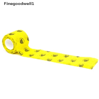Finegoodwell1 Bandagem Elástica Auto Adesiva Colorida Esportiva Com Estampa 4m (4)