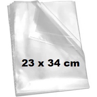 Saco plástico BD embalagem transparente - 23X34cm - 40 unidades.