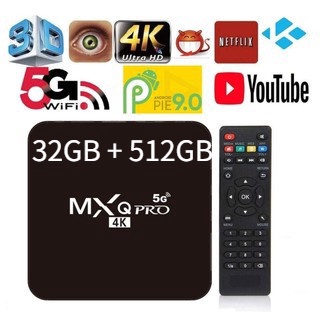 (5G) Tv Box 4k Hd 32gb + 512gb / Wifi Android10.1 Smart Tv Mxq