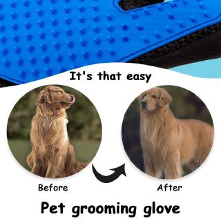 Luva para Escovar/Massagear/Limpar/Remover Pelos de Cães/Gatos (5)