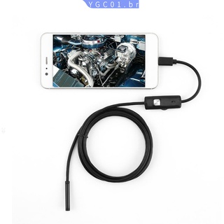3 Em 1 Endoscópio Ip67 8mm Sonda 1m Longa-Line À Prova D 'Água Mini Endoscópio Inspeção Câmera Para Android Phone Tablet Pc Laptop