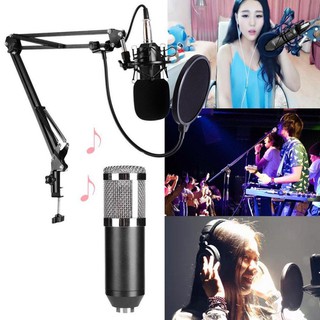 Kit Microfone Estúdio Profissional + Suporte Móvel + Pop Filter BM800P2 3.5 (6)