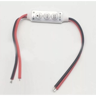Mini controlador (dimmer) de intensidade de luz led cor única, 12v, 3 teclas (4)
