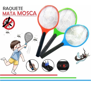 Raquete Elétrica Mata Mosquito Dengue Insetos Recarregável 110/220 Bivolt (1)