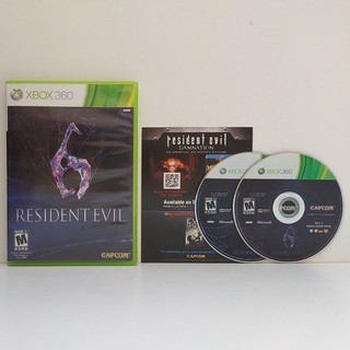 Resident Evil 6 Mídia Nacional Xbox 360 Original Mídia Física Pronta Entrega