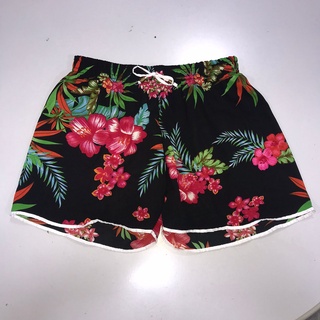 Shorts Feminino Crepe Saida de Praia Shortinho Floral (1)