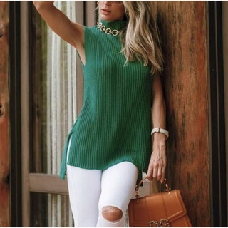 Colete Pulôver Blusa Feminino Trico tricot Lã Qualidade Premium Moda Blogueira