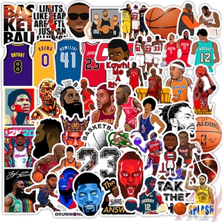 NBA Superstar Mista Sports Series 01 Adesivos 50 Pçs/Set James Curry Harden Profissional Jogador De Basquete À Prova D'água DIY Decalques Da Moda Doodle