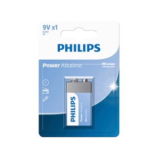 Bateria Philips Alcalina 6LR61 9V, 6LR61P1B/59 1 Unidade DF - 26492 4895229119406