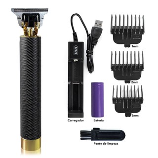 Aparador De Pelos Masculino Profissional 0mm / Máquina De Corte Para Acabamento De Precisão / Barba / Barbear