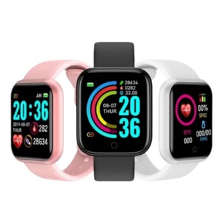 Smartwatch D20/Y68 relógio inteligente Bluetooth com Monitor Fitness Cardíaca Masculino e feminino