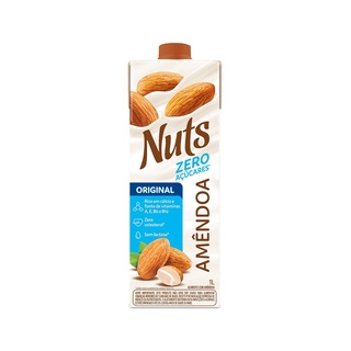 Leite de Amêndoa Nuts Zero Açúcar Bebida Vegetal de Amendoas 1 Litro (1)