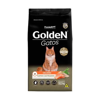 Ração Premier Pet Golden Salmão Gatos Adultos Castrados 10kg