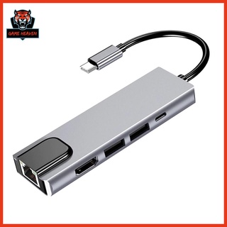 【0415】USB Type-C Hub Adapter Dock With 4K HDMI-Compatible PD RJ45 Ethernet Lan