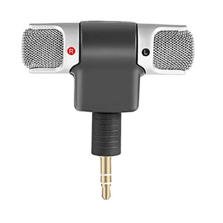 Mini Microfone Estéreo Digital de 3,5mm para PC / Notebook/ Gravador de Celular