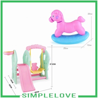 [simpleloveMY] Barbie Swing Slide Set Playset Kids Fun Pretend Play Toy (1)