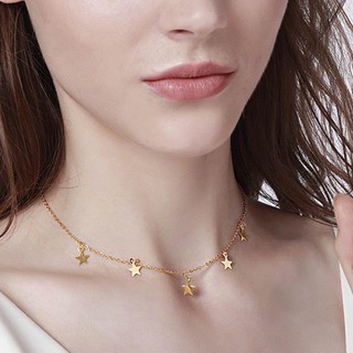 1 Peça Joia / Colar Feminino De Estrela / Pentagrama Para Presente | 1Pc Women Necklace star Pentagram Ornament Jewelry Gift for Girl Lover