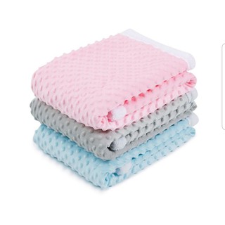 Manta Soft Bebê Plush Relevo Cobertor Microfibra Com Sherpa Pipoquinha Loani