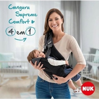 Canguru Ergonômico Bebê Nuk 0 - 12 meses 4 em 1_Envio Imediato!
