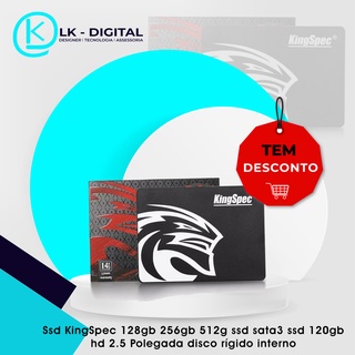Ssd KingSpec 128gb 256gb 512g ssd sata3 ssd 120gb hd 2.5 Polegada disco rígido interno