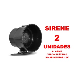 2 Sirene 12v Para Alarmes, Cerca Elétrica Etc.. (1)