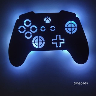 Controle Xbox luminária MDF - Decoração