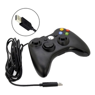 Controle Joystick Preto De Xbox 360 Com Fio USB