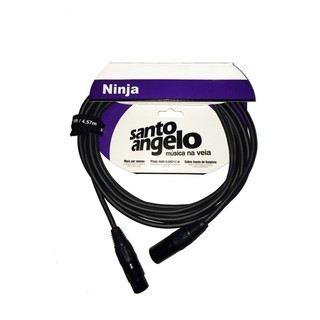 Cabo Microfone Xlr Santo Angelo Ninja 6.10 Metros Balanceado Lw Dmx nacional