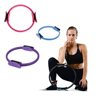 Anel de Pilates Tonificador Arco de Yoga Flexível Circulo Colorido Fisioterapia Reabilitação Exercício Fitness