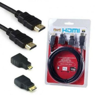 Cabo HDMI com Adaptador para Mini e Micro HDMI