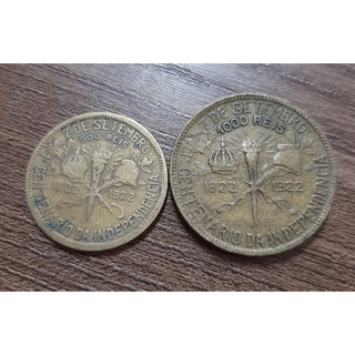 lindas moedas Centenário da Independência.