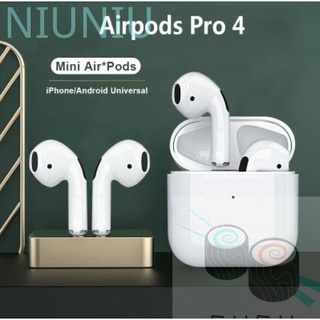 Airs Pro 4 Mini Fone De Ouvido Tws Pro4 Bluetooth 5.0 Estéreo Hifi Sem Fio Com Gps/Rena/Pop-Up/Inpods