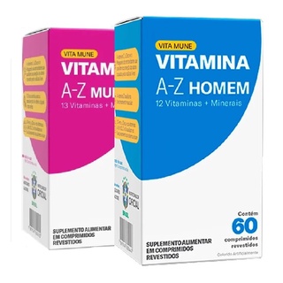 Kit Familia Vitaone Homem E Mulher 60cp Vitaminas A-z B12