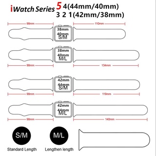 Silicone Strap For Apple Watch band 44mm 42mm ML Rubber belt smartwatch Sport bracelet for iWatch serie 3 4 5 6 se (2)
